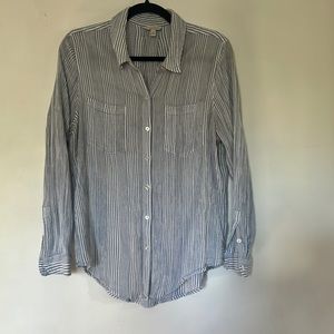 Lucky Brand striped button up size large